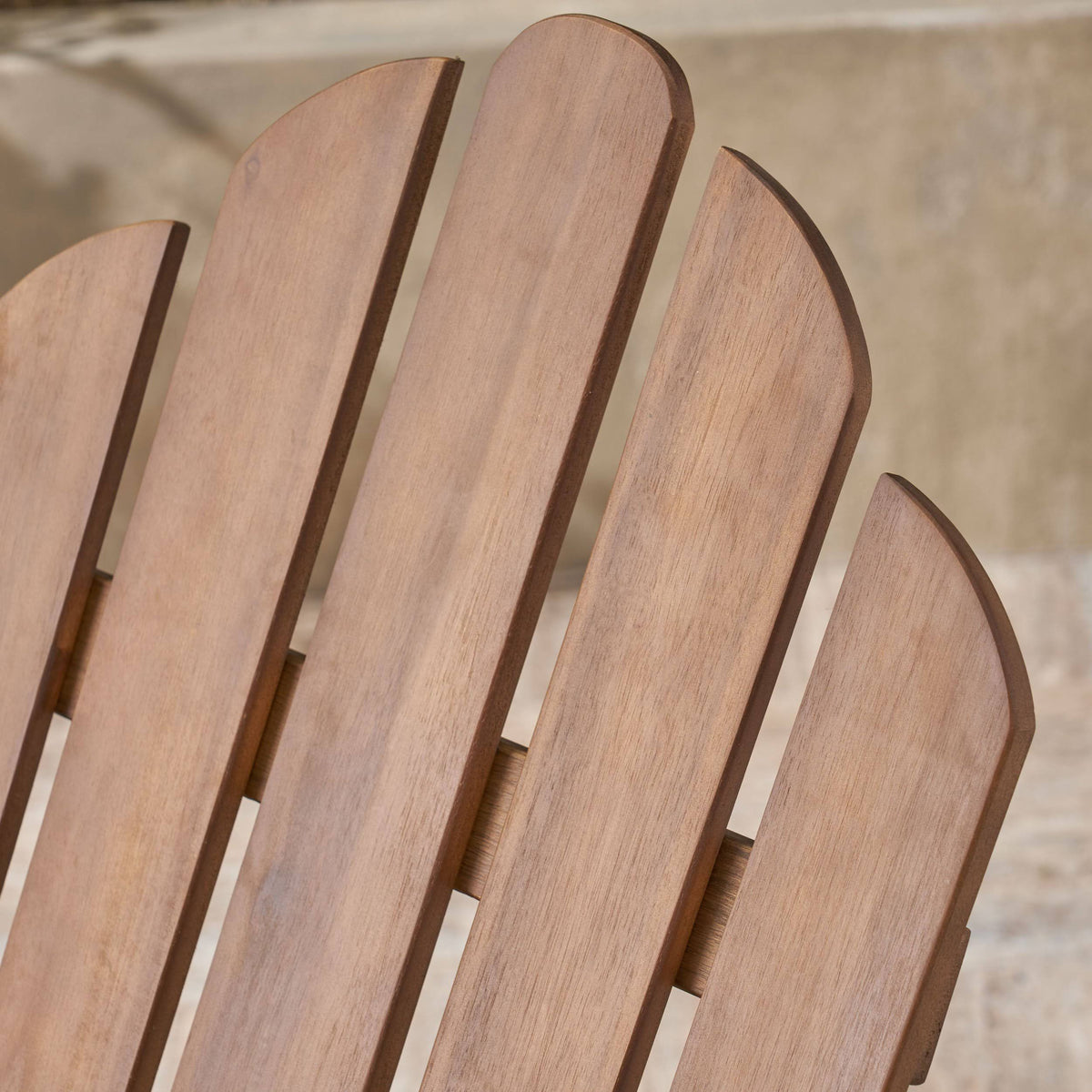 Blue Foldable Acacia Wood Adirondack Chair W679682