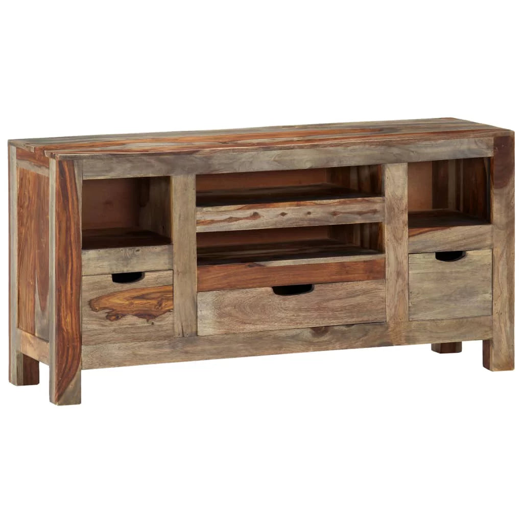 Gray Solid Sheesham Wood Sideboard Q904