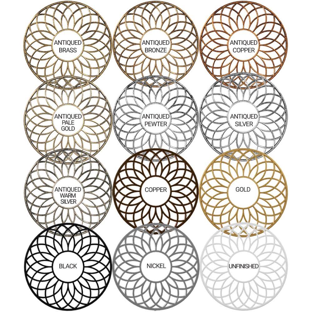 32x22OD x 11 3/4x22ID x 1x22P PVC Pierced Ceiling Medallion D74084