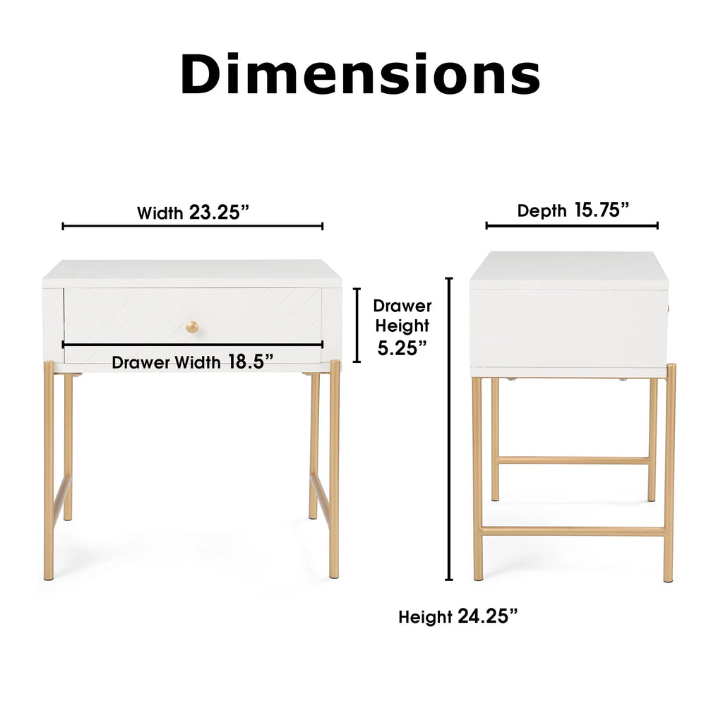 Square End Table with Drawer Z7794