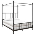 White Queen Canopy Poster Bed Frame T597061