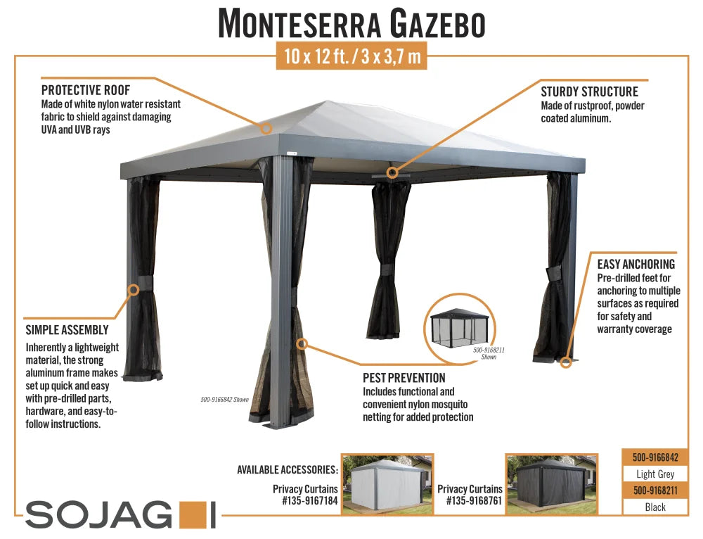 Gazebo 10x12 ft. M685220