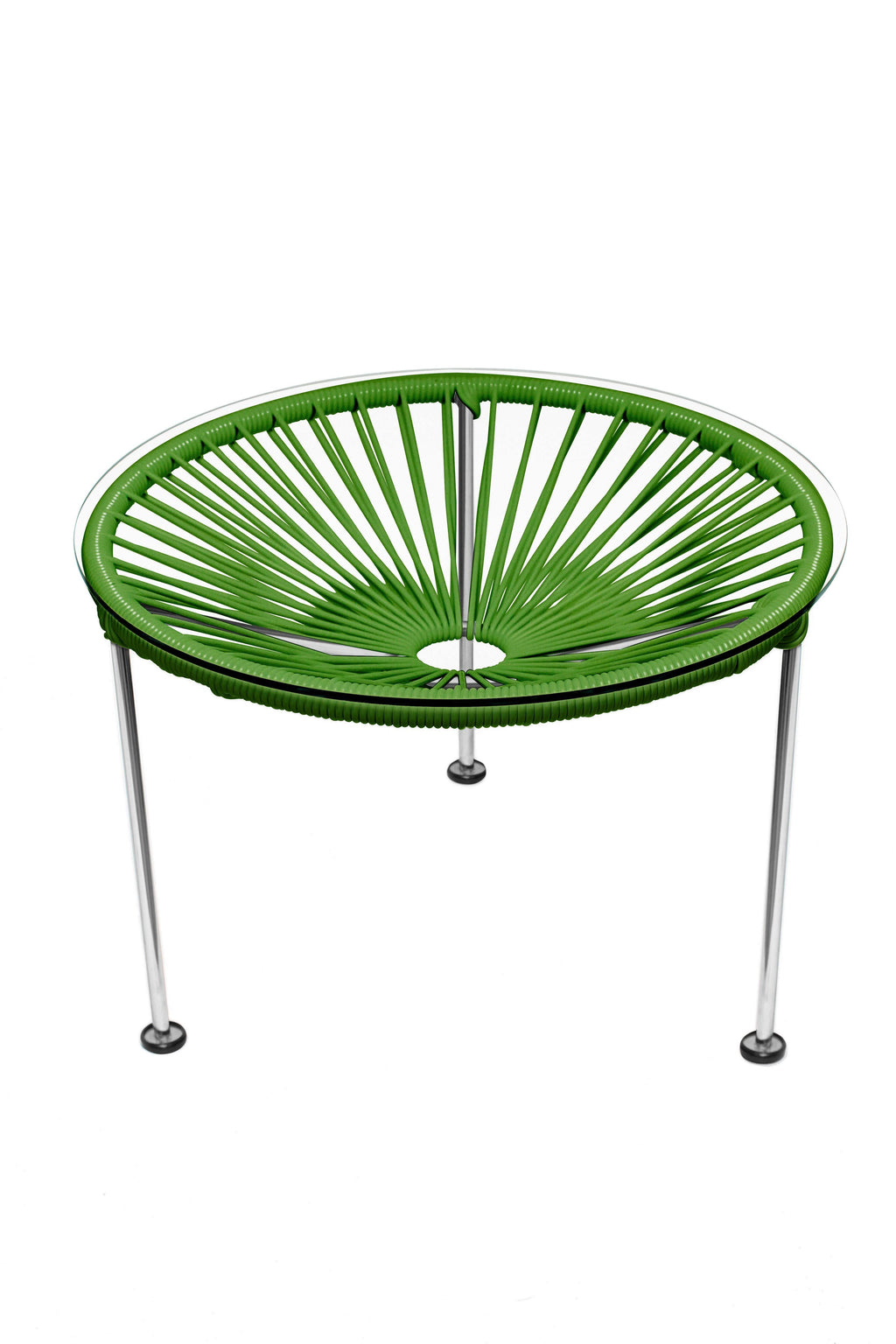 Cactus Weave Table on Chrome Frame I49362
