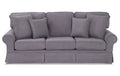 Charcoal Gray Polyester Sofa T893192