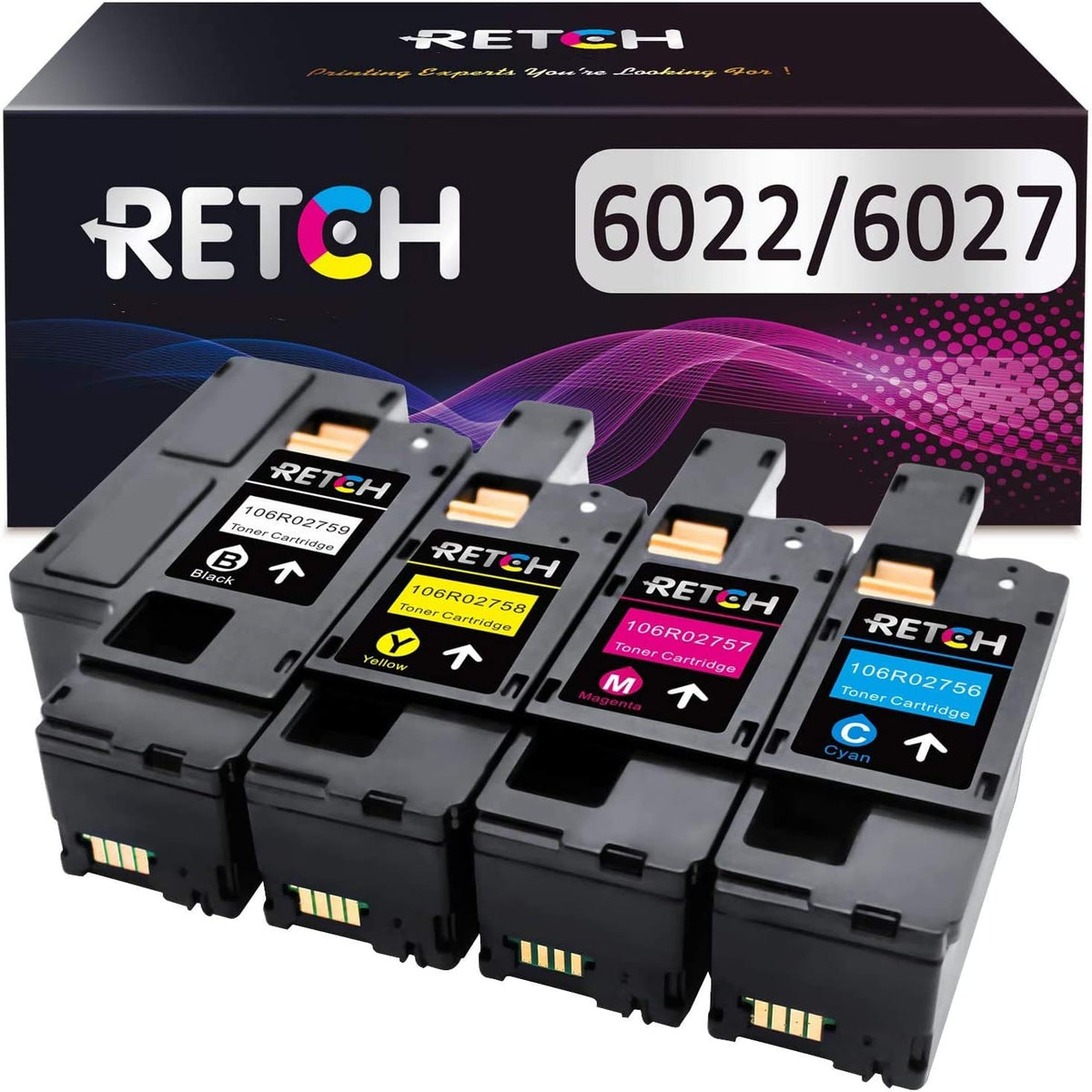 4 Pack Toner Cartridge Black Cyan Magenta Yellow V96114