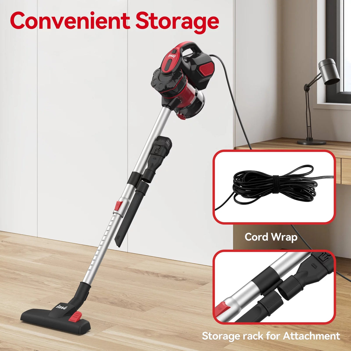 Corded Stick Vacuum Cleaner 18KPA 600W 3 in 1 Handheld X440