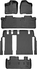 Black Custom Floor Mats 3 Rows and Cargo Liner Set B962