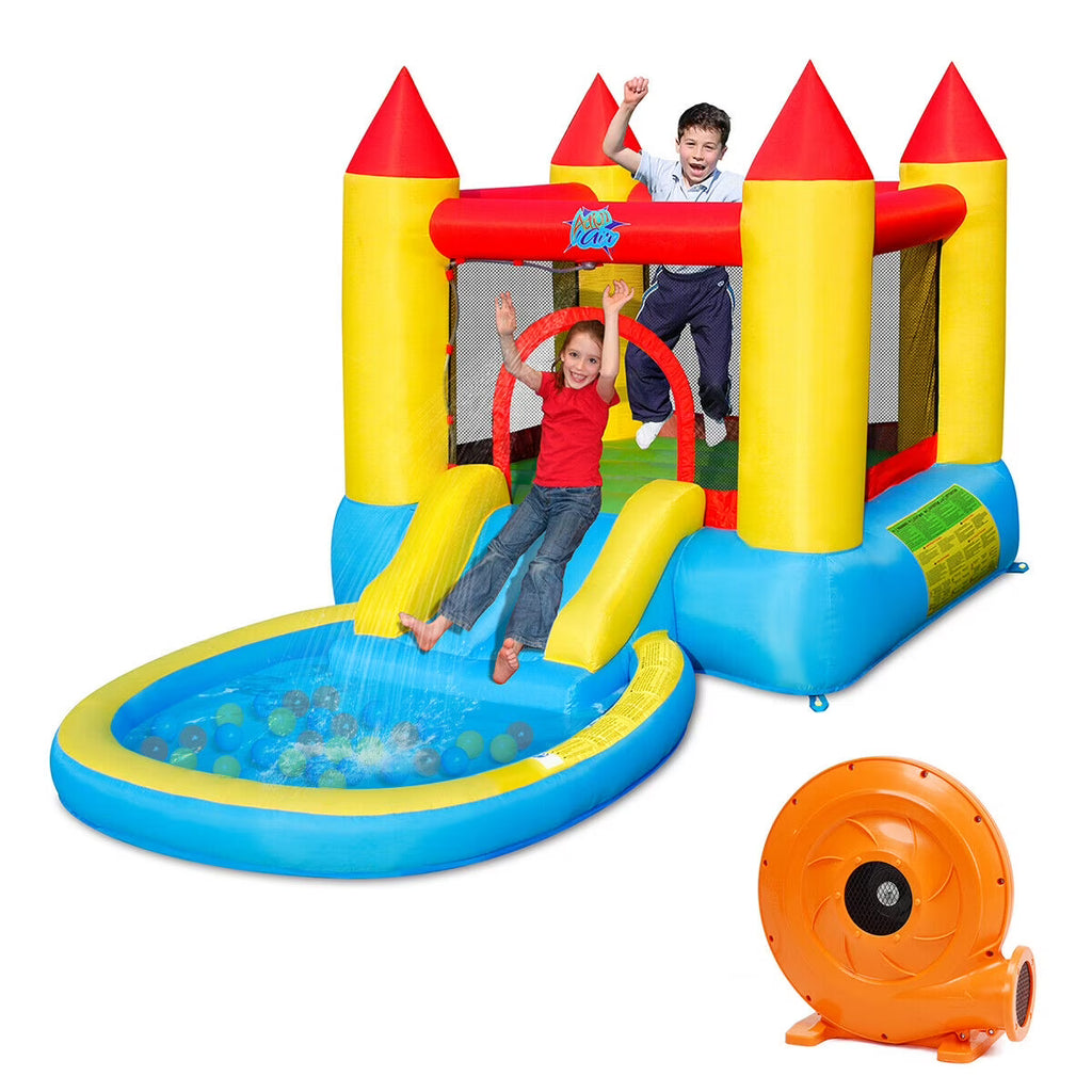 Inflatable Bounce House with Pool and 480W Blower Y925