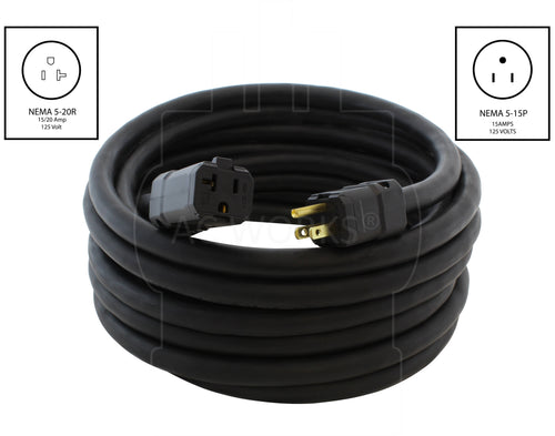 10 Gauge Rubber Extension Cord 100ft. V4404