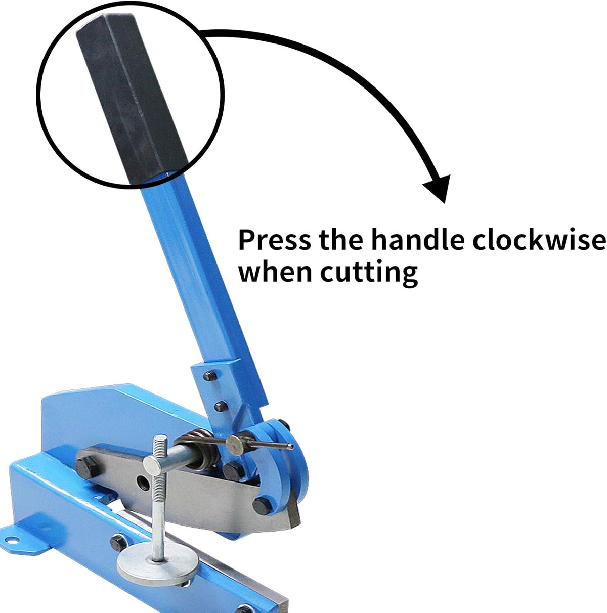 Hand Plate Shear, Manual Metal Cutter, Cutting Thickness 6mm Max, Benchtop for Carbon Steel Plates F743