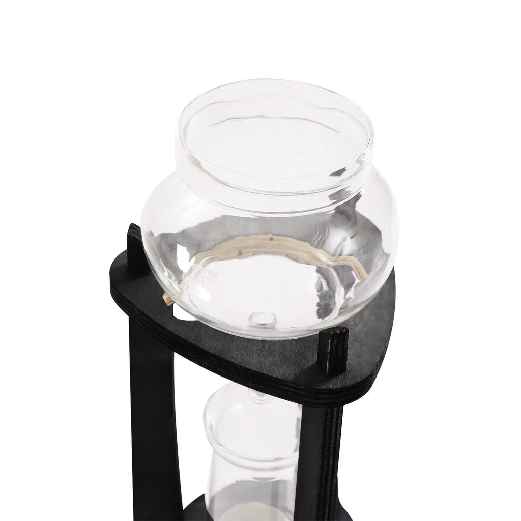 600ml Retro Manual Coffee Dripper Cold Brew Drip Tower Coffee Maker 6-8 Cup Gray A301