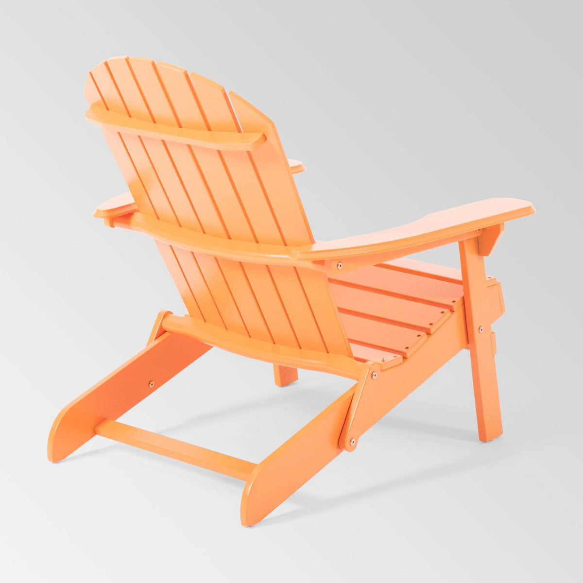 4pk Acacia Wood Folding Adirondack Chairs Tangerine V21457