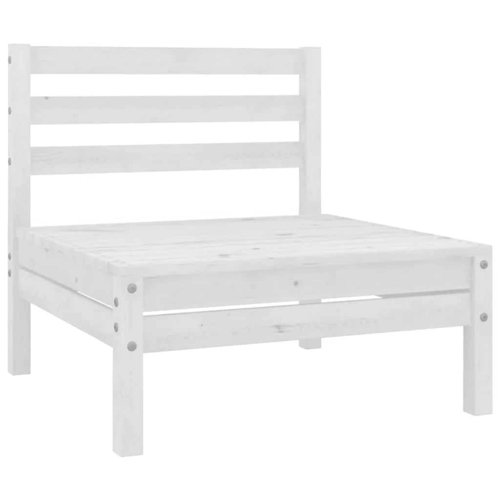 White Solid Pinewood Patio Sofa B101246