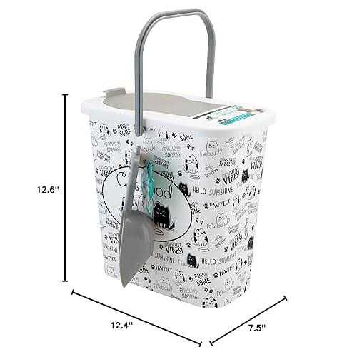 3 Gallon Dry Food Container with Scooper D8244