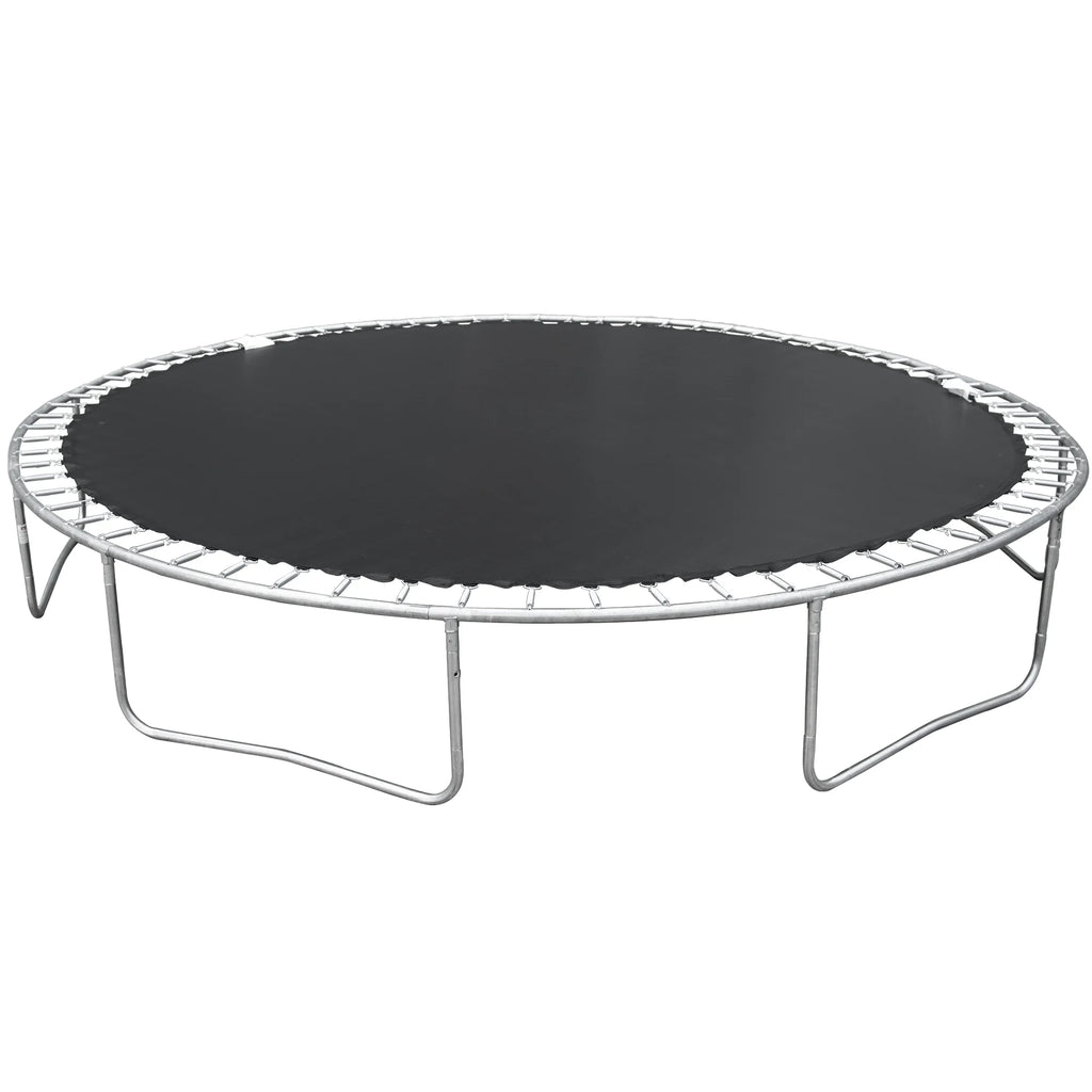 14FT Outdoor Trampoline with Basketball Hoop, Ladder and Safety Enclosure Net L9579