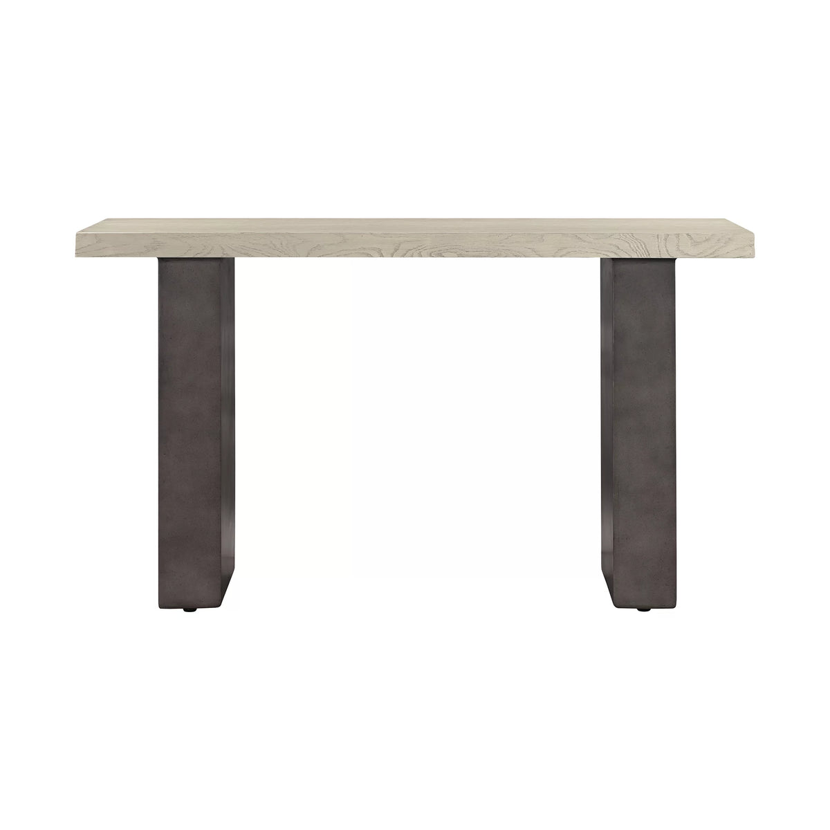 Concrete and Grey Oak Wood Console Table K91949