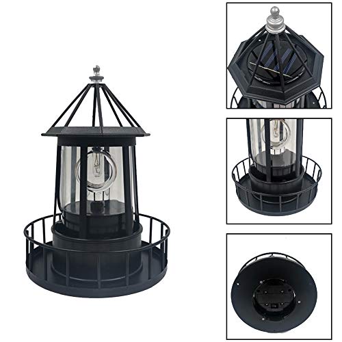 Solar Powered Rotating Lighthouse Lamp K245