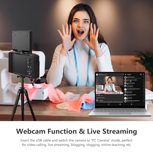 4K 64MP Digital Camera with 32GB Micro SD Card E317825