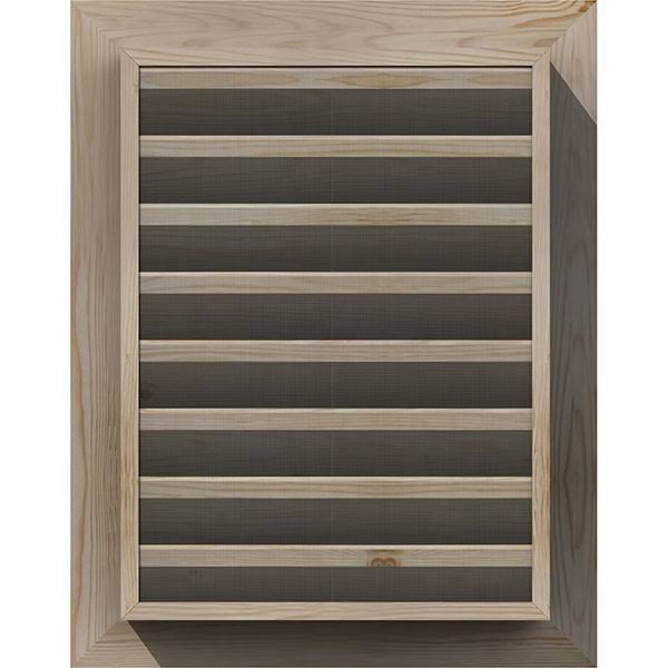 24-in W x 20-in H Vertical Gable Vent Unfinished Smooth Pine R648