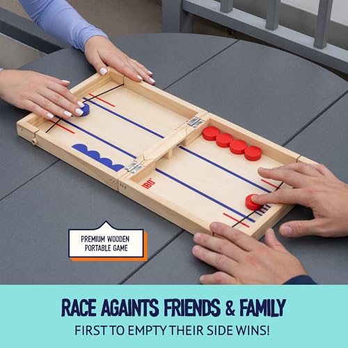 Foldable 2-Player Wooden Tabletop Game H13917