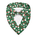Green Plaid Dog Bandana with Bow Tie U5247