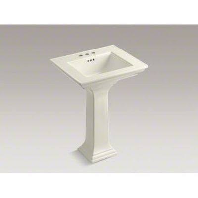 Biscuit 24x22 Pedestal Bathroom Sink S16324