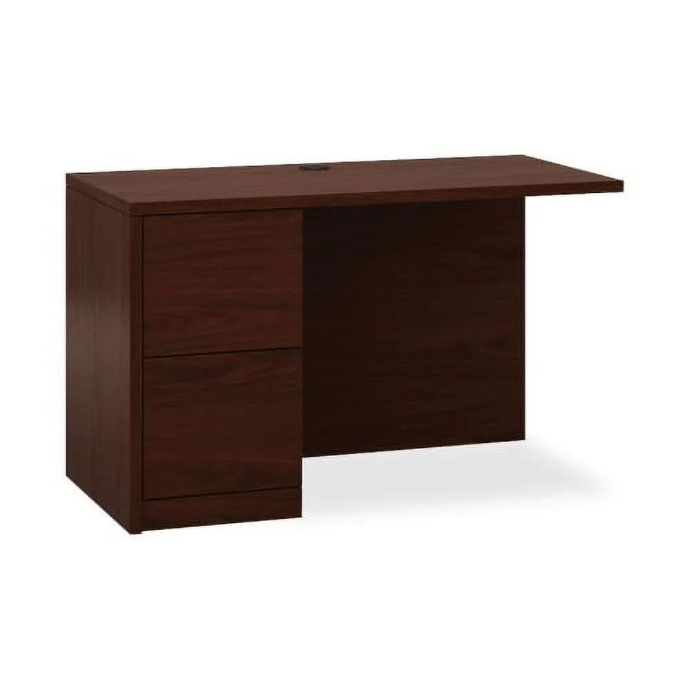 2 Drawer Mahogany Laminate Wood File Cabinet A9083