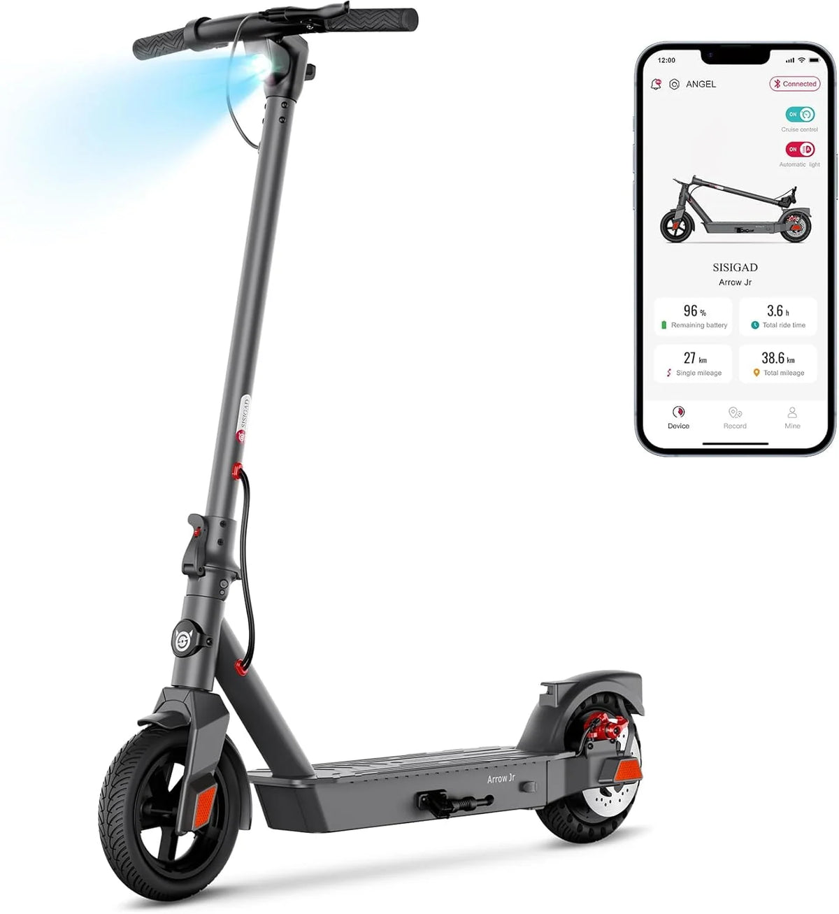 Electric Kick Scooter 300W Motor 8.5 Tires 15 Miles Range 19 Mph Folding U51463