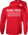 Red Long Sleeve Graphic Shirt V921403