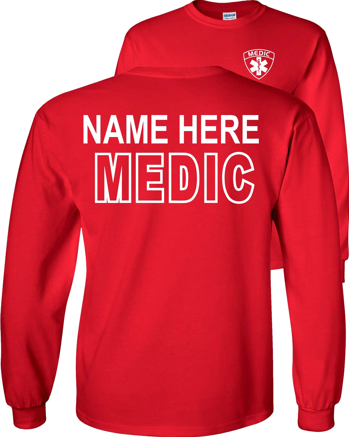Red Long Sleeve Graphic Shirt V921403