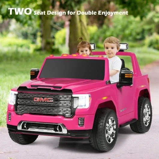12V 2-Seater Pink Kids Ride on Truck with Storage Box K47766