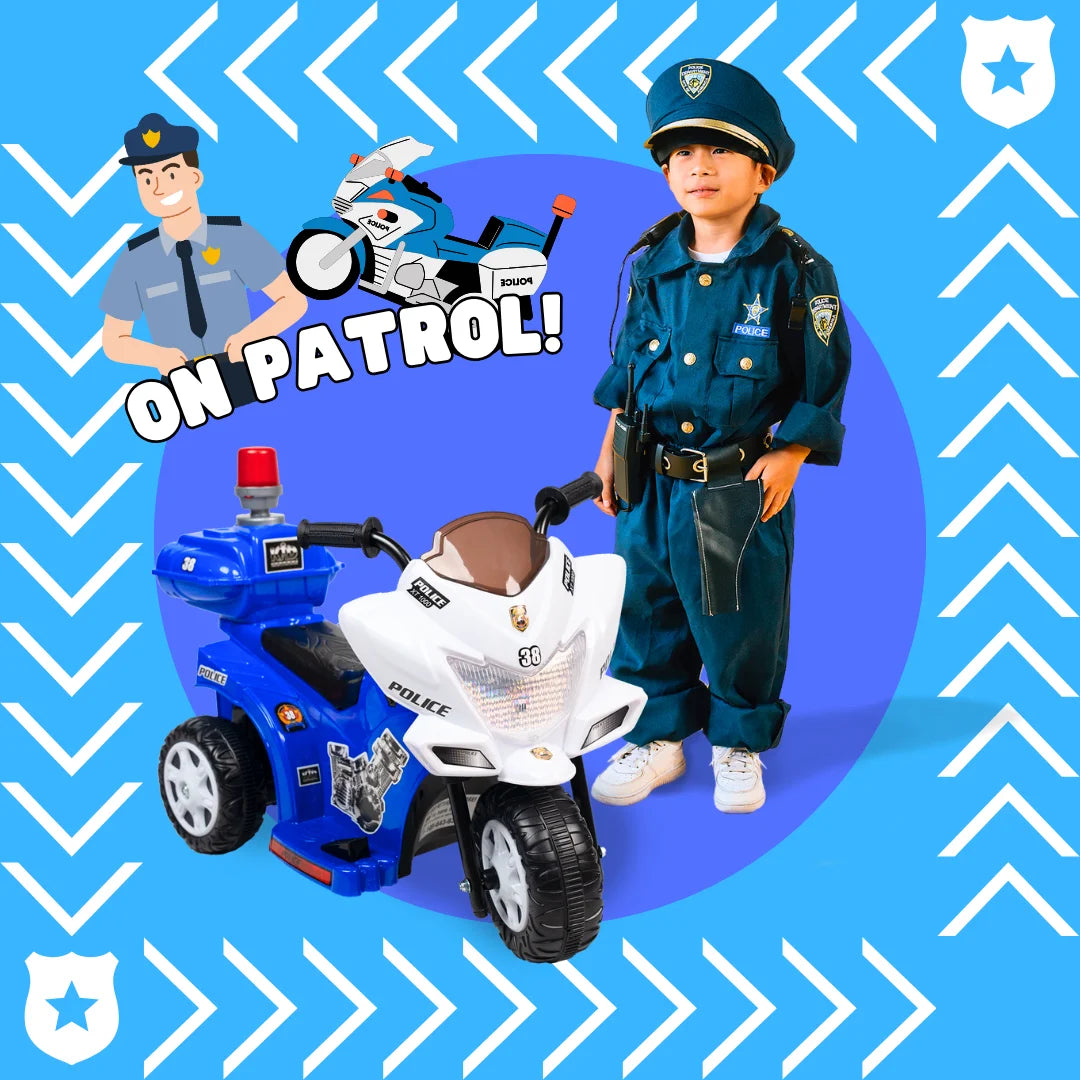 6-Volt Battery-Powered Ride-On Motorcycle M435444