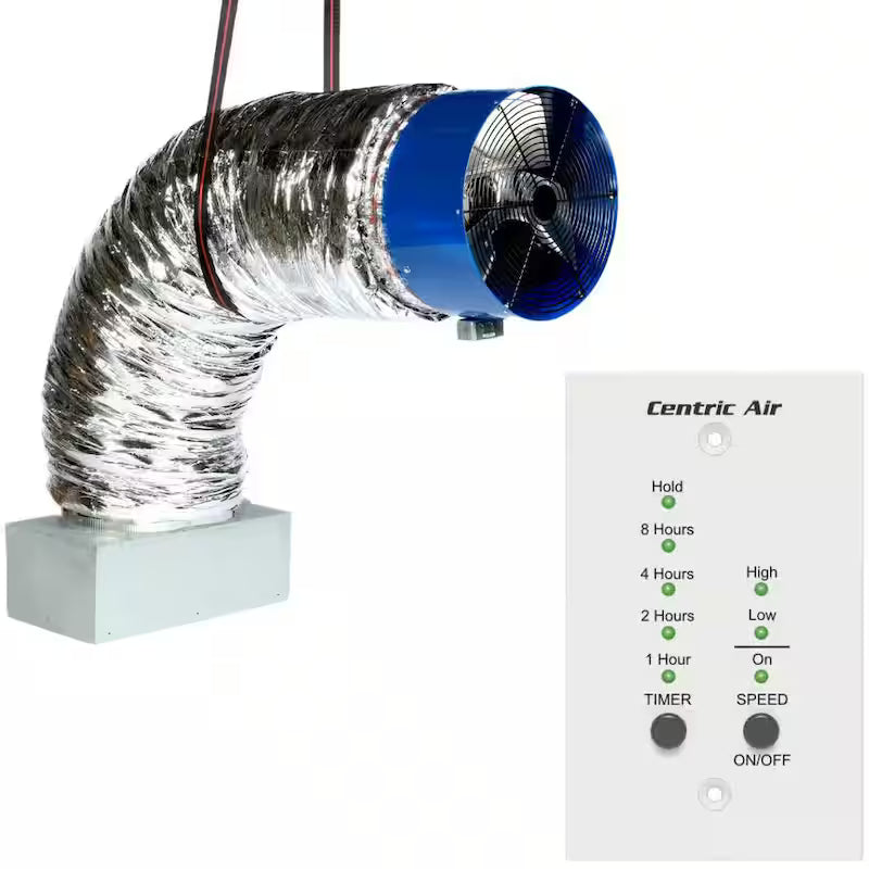White Aluminum Whole House Fan U690410