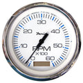 White 4" Tachometer with Hourmeter E976