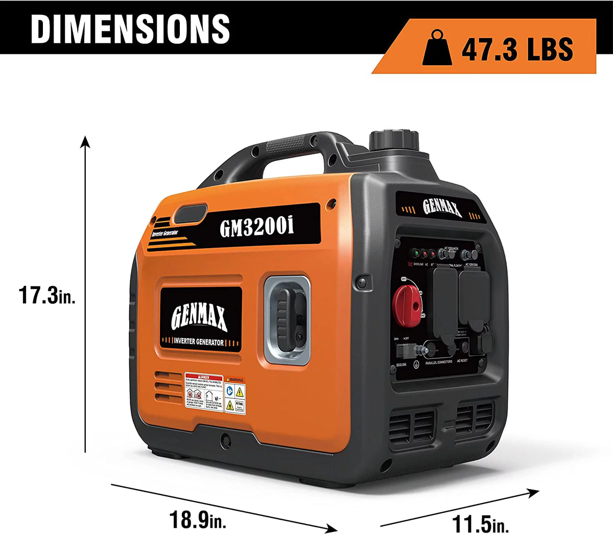 Portable Inverter Generator 3200W Ultra Lightweight W404