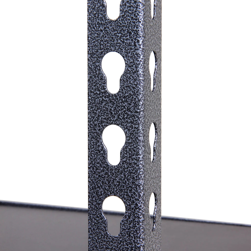 6-Shelf Boltless Rack with Wood Decking Textured Gray X21381