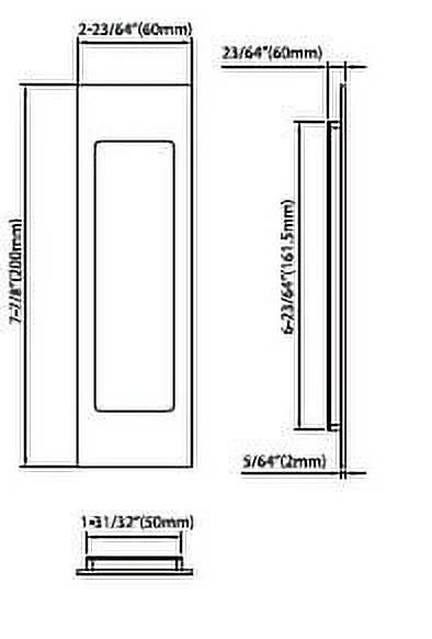 Stainless Steel Pocket Door Lock D832