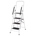 Folding 4-Step Steel Ladder with Anti-Slip Treads G9171