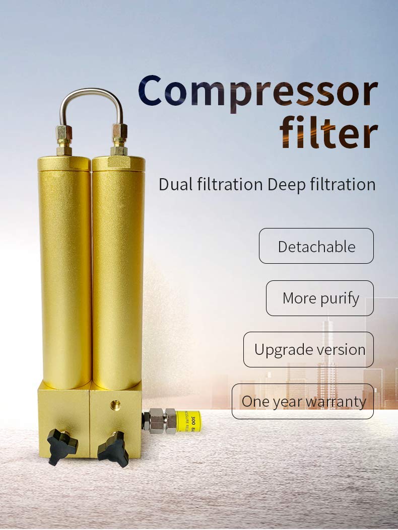 30Mpa High Pressure Air Filter External Oil-Water Separator Two Stage Filtration N98374