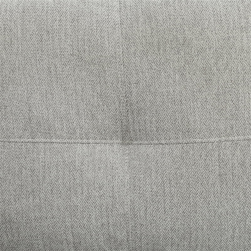 Gray White Sectional & Ottoman S52396