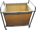 Heavy-Duty Laundry Trolley Cart with Removable Canvas Bag and Rolling Casters M293403