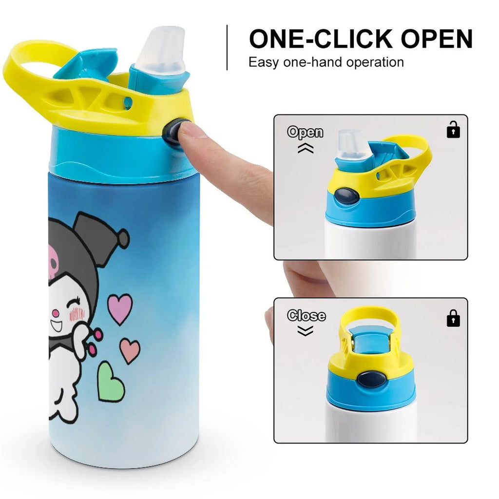 Stainless Steel Vacuum Insulated Water Bottle With Straw P68708