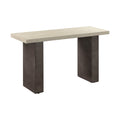 Concrete and Grey Oak Wood Console Table K91949