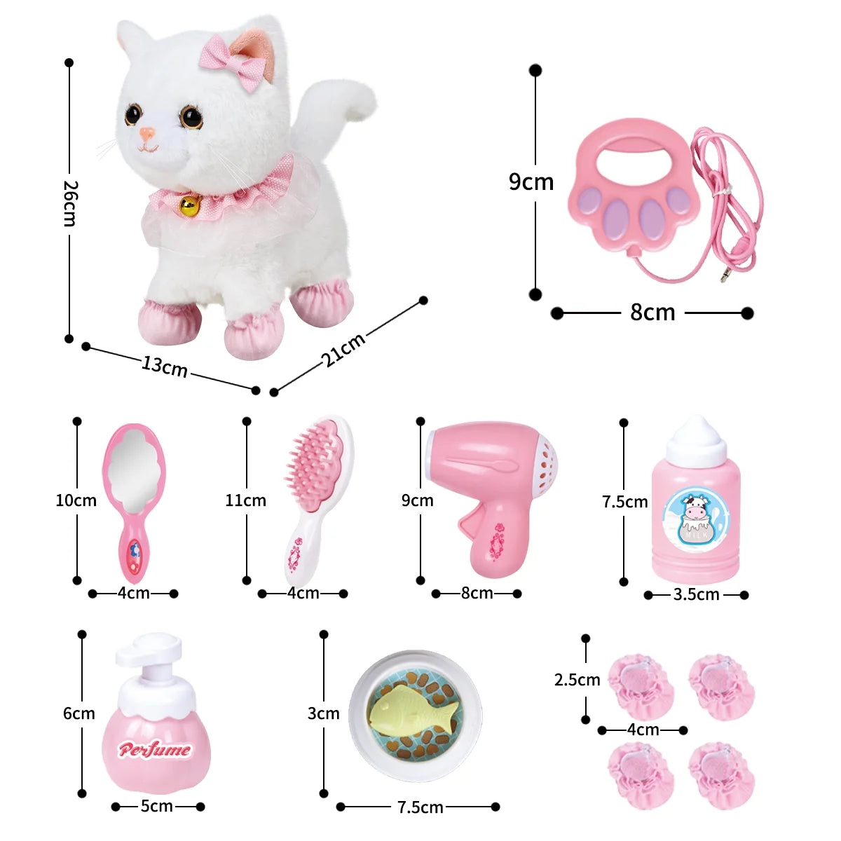 Interactive Plush Pet Cat with Remote Control Leash Q211436