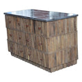 6 Drawer Solid Wood Buffet with Soapstone Top Y9052