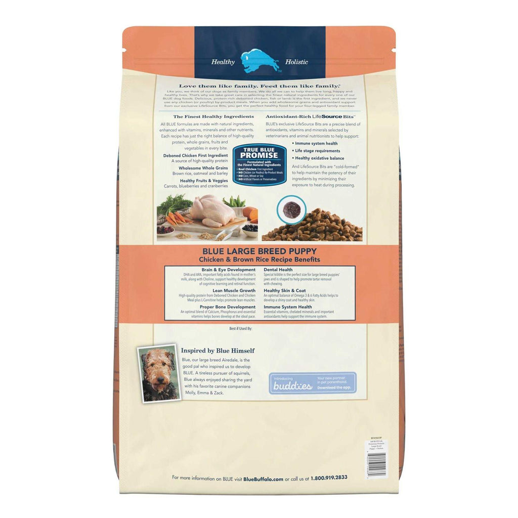 Large Breed Puppy Chicken & Brown Rice Dry Dog Food O234246