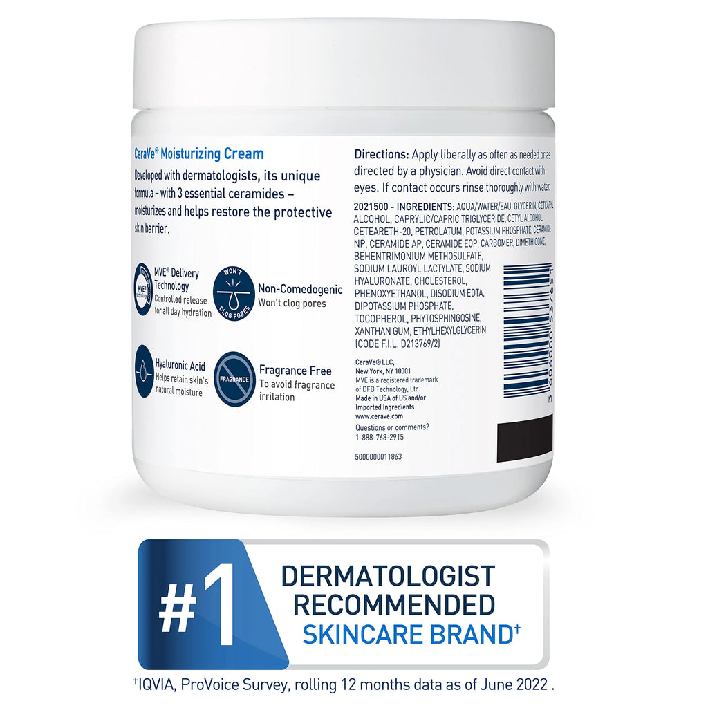 Moisturizing Cream with Hyaluronic Acid and Ceramides 19 Ounce D364943